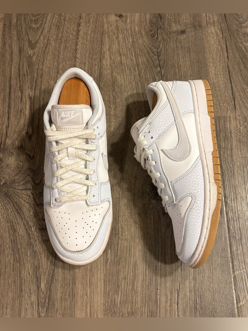 Nike Dunk Low Next Nature 'Football Grey Gum' Sneakers FN6345-100 Women’s Sz 10
